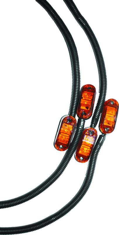 DragonFire Racing — Turn Signal Kit, Universal, 4-Light, Black