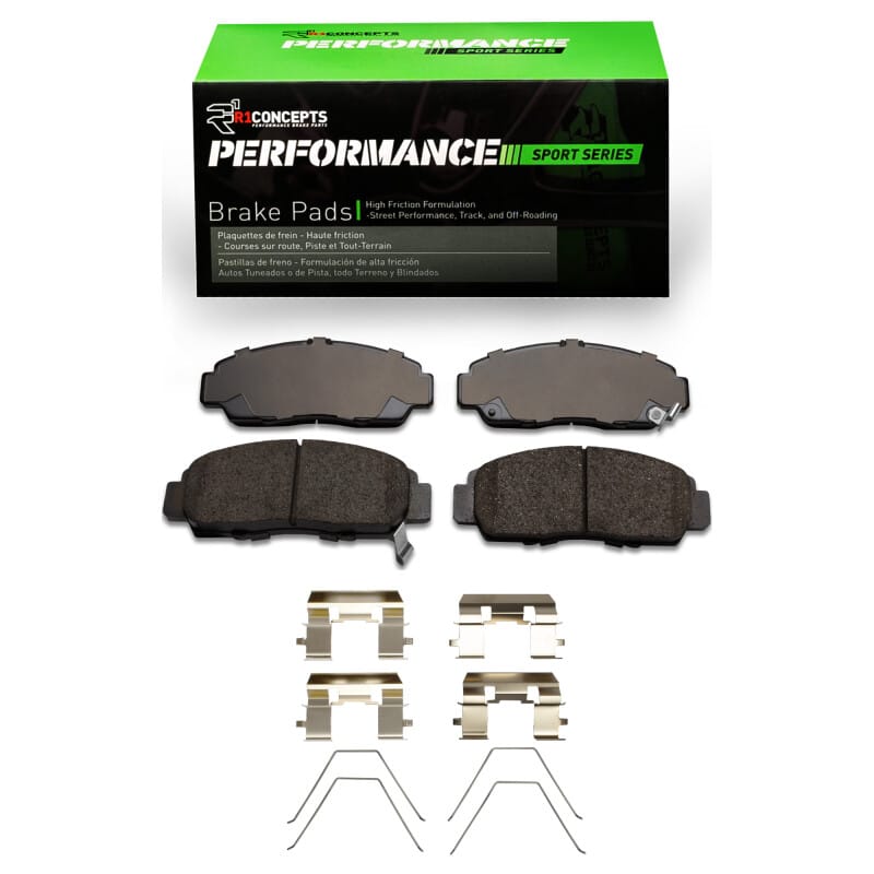 R1 Concepts — R1 1999-2014 Acura RL Front R1 Performance Sport Pads & Hardware Kit
R1 Performance Sport