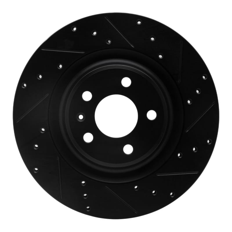 DFC — DFC 08-25 Audi SQ5 Sportback Rear Right Drilled & Slotted Black Brake Rotor