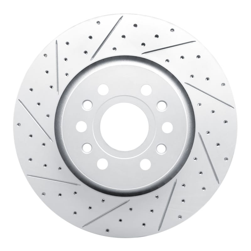 R1 Concepts — R1 21-25 Jeep Grand Wagoneer L Front Left Drilled & Slotted Geo-Carbon Rotor