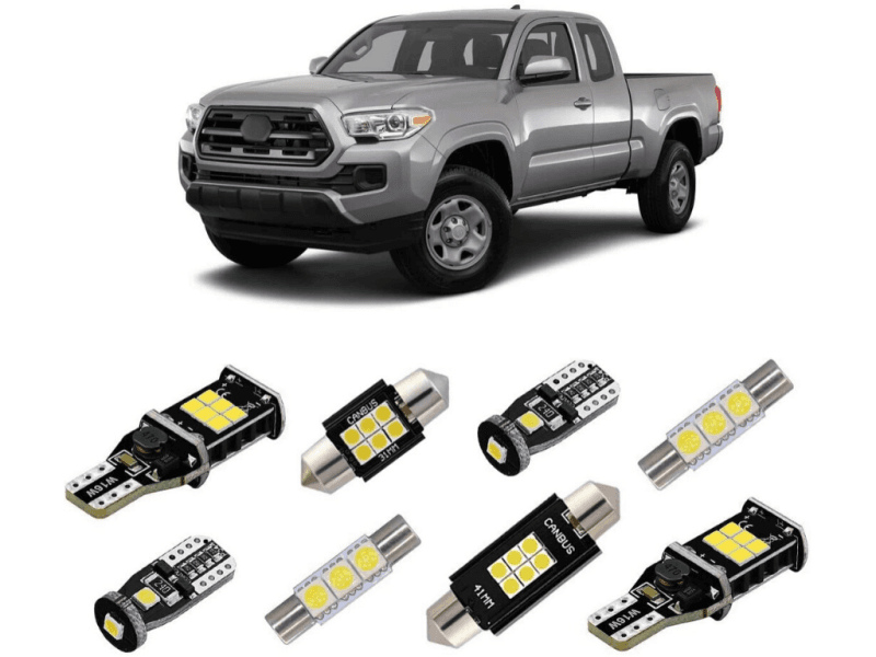Cali Raised LED — Cali Raised 2016-2023 Toyota Tacoma 9-Piece Interior Led Light Kit