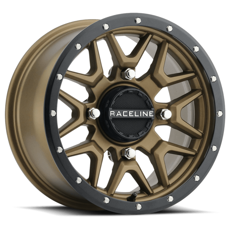 Raceline — Raceline A94BZ Krank 14x7in / 4x137 BP / 38mm Offset / 110.18mm Bore - Bronze & Black Lip Wheel