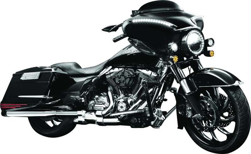 Kuryakyn — Smooth Windshield Trim Strips Black