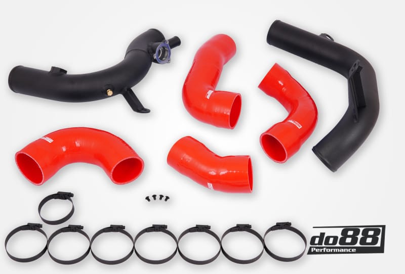 do88 — do88 VAG 2.0 TSI EA888 Gen4 (300hp+) do88 Intercooler Pressure Pipes Red Hoses