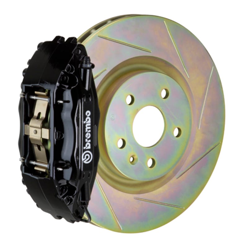 Brembo — Brembo 02-07 Impreza/WRX/08-14 WRX Front GT BBK 4 Piston Cast 326 x30 1pc Rotor Slotted Type1-Black
