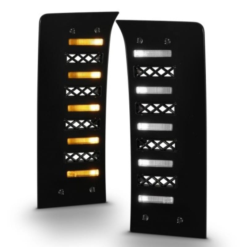 ANZO — ANZO 22-24 Toyota Tundra (w/Factory LED Refl. & OE Bumper) Z-Series Full LED DRL Vent Lights - Pair