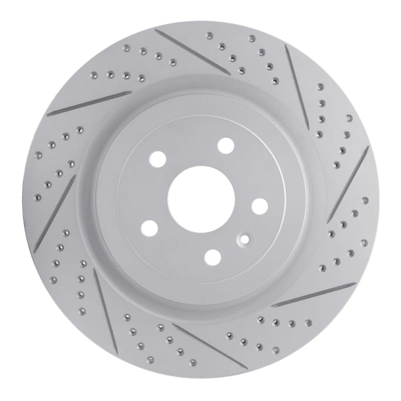 R1 Concepts — R1 09-24 Cadillac Cts Rear Right Drilled & Slotted Geo-Carbon Rotor