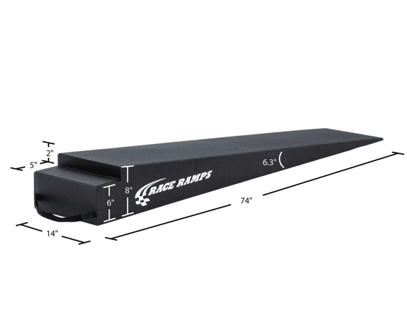 Race Ramps — Race Ramps 8in. Extra Long Trailer Ramp - 6.3 Degree Approach Angle