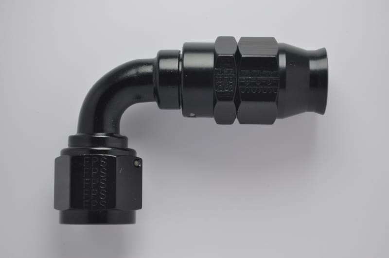Fragola — Fragola -6AN Real Street x 90 Degree Hose End Black For PTFE Hose