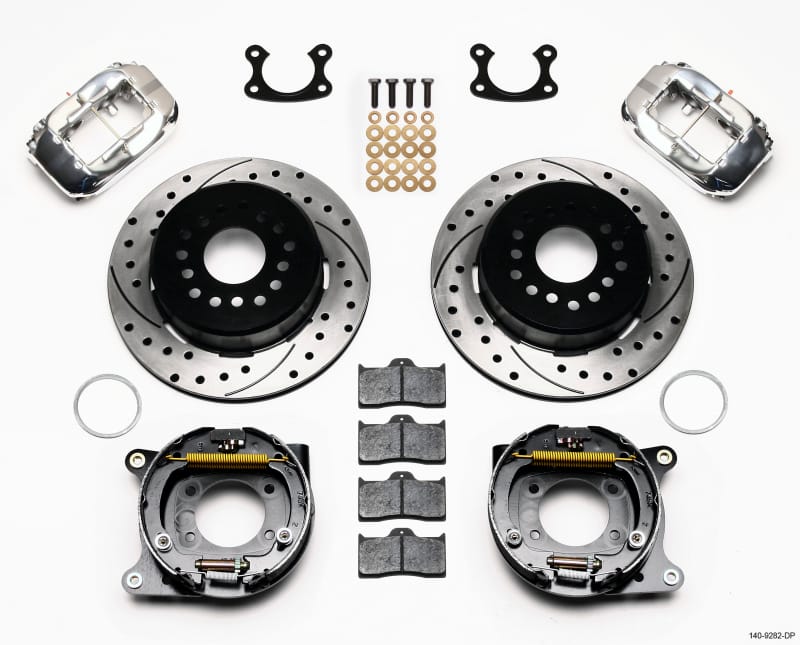Wilwood — Wilwood Forged Dynalite P/S Park Brake Kit Drill-Polish Small Ford 2.50in Offset
BRAKE KIT