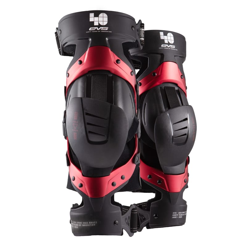 EVS — EVS Axis Sport Knee Brace 40th Anniversary Limited Edition Red Pair - Small