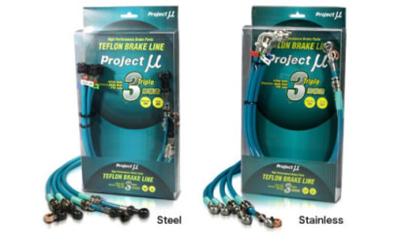 Project Mu — Project Mu Suzuki Cappuccino Stainless Steel Clear Teflon Brake Lines