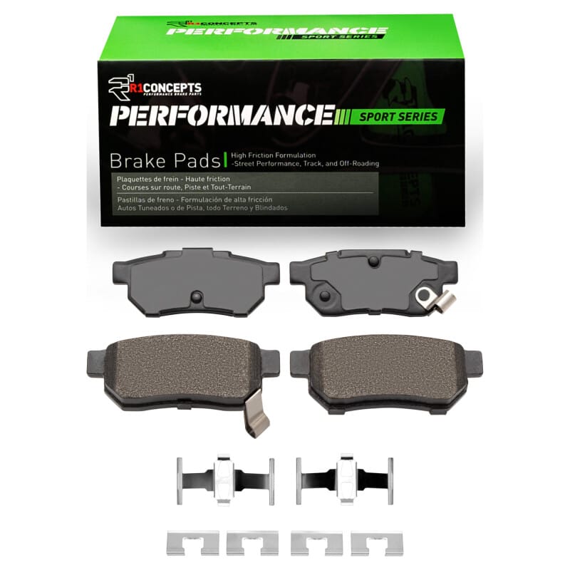 R1 Concepts — R1 88-01 Acura Integra Rear Performance Sport Brake Pads & Hardware Kit
R1 Performance Sport
