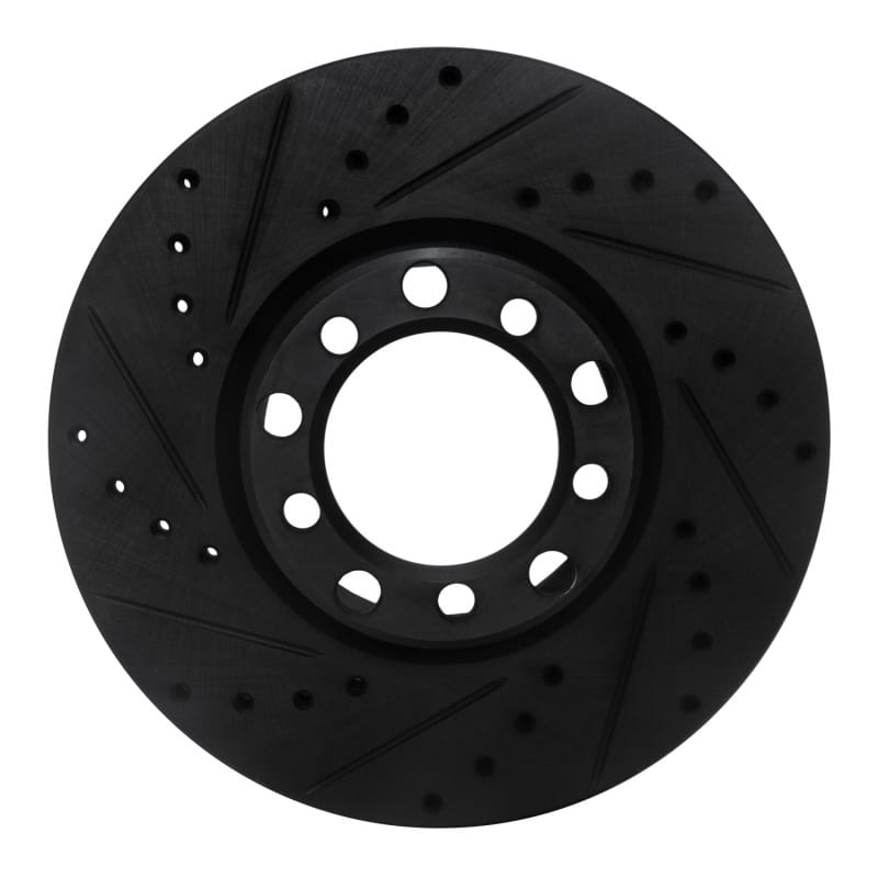 R1 Concepts — R1 82-85 Mercedes-Benz 380SEC Front Left Drilled & Slotted Black Brake Rotor
R1 Brake Rotor Drill
