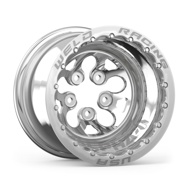 Weld — Weld Alpha-1 15x12 / 5x4.5 BP / 3in BS Polished Wheel - Polished Double Beadlock MT
15x12 Alpha-1 Wheel