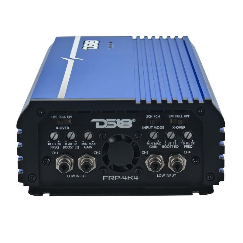 DS18 — DS18 4-Channel Class-D Amp Stereo Full-Range 4 x 400 W RMS at4 ohm- Blue