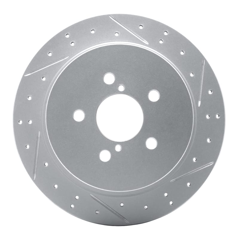 R1 Concepts — R1 05-09 Subaru Outback Rear Right Drilled & Slotted Geo-Carbon Rotor