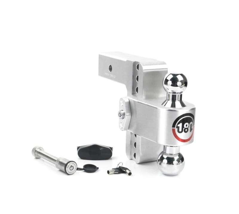 Weigh Safe — Weigh Safe 180 Hitch 6in Drop Hitch & 2.5in Shank (10K/18.5K GTWR) w/WS05 - Aluminum