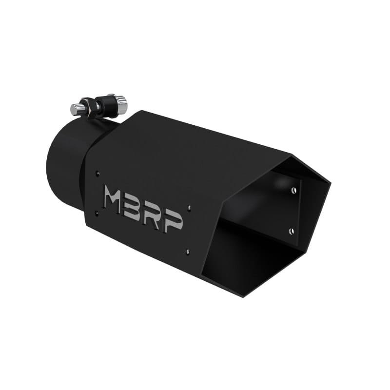 MBRP — MBRP Universal 4in Hex Tip 3in Inlet 10in Length w/ Logo - Black Coated
ExhstTailPipeTip
Exhaust Tip