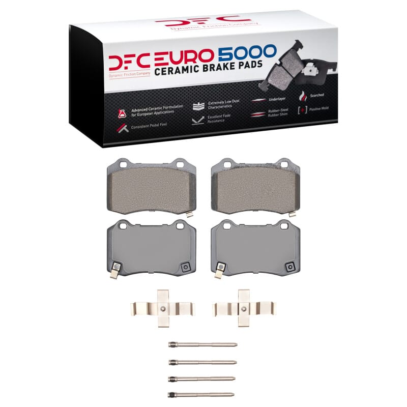DFC — DFC 10-16 Hyundai Genesis Coupe Rear Euro 5000 Ceramic Brake Pads and Hardware Kit
DFC EURO Pads + HW