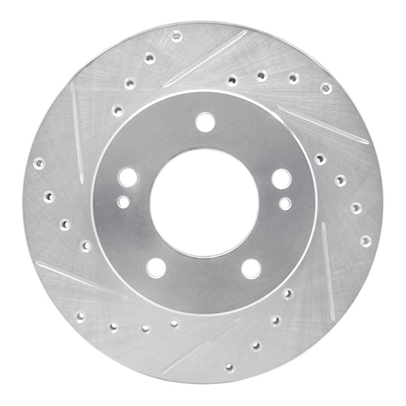 R1 Concepts — R1 83-89 Chrysler Conquest Front Left Drilled & Slotted Silver Brake Rotor
R1 Brake Rotor Drill