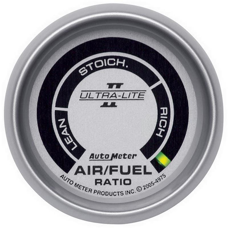 AutoMeter — GAUGE, AIR/FUEL RATIO-NARROWBAND, 2 1/16" , LEAN-RICH, LED ARRAY, ULTRA-LITE II