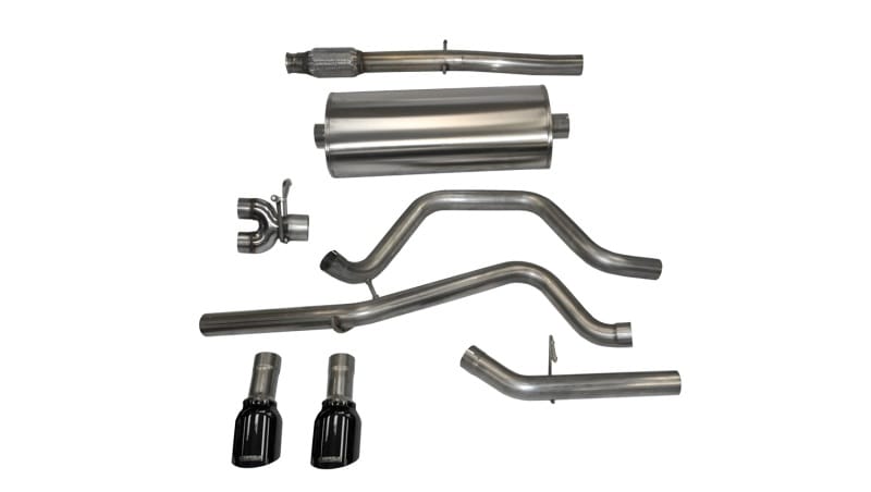 CORSA Performance — Corsa 2014-2019 C Sierra/Chevy Silv 1500 Crew Cab/Short Bed 5.3L V8 Black Sport Dual Rear CB Exhaust
Exhaust