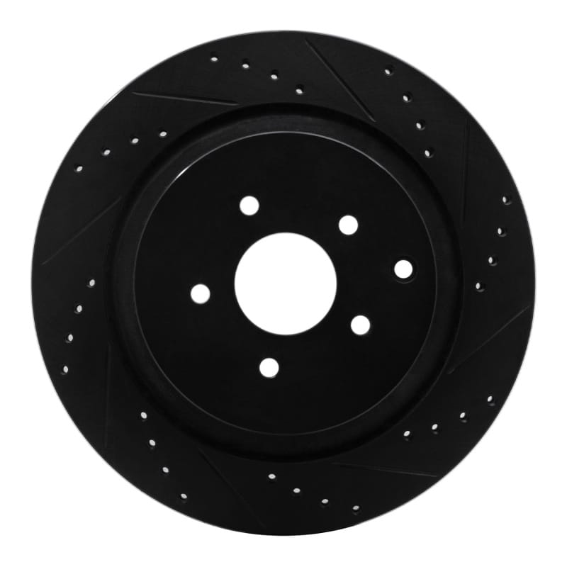 R1 Concepts — R1 09-24 Infiniti Q70L Rear Right Drilled & Slotted Black Brake Rotor
R1 Brake Rotor Drill