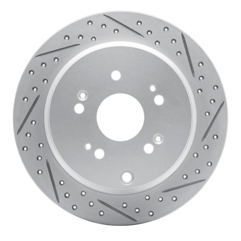R1 Concepts — R1 05-18 Acura Rdx Rear Right Drilled & Slotted Geo-Carbon Rotor