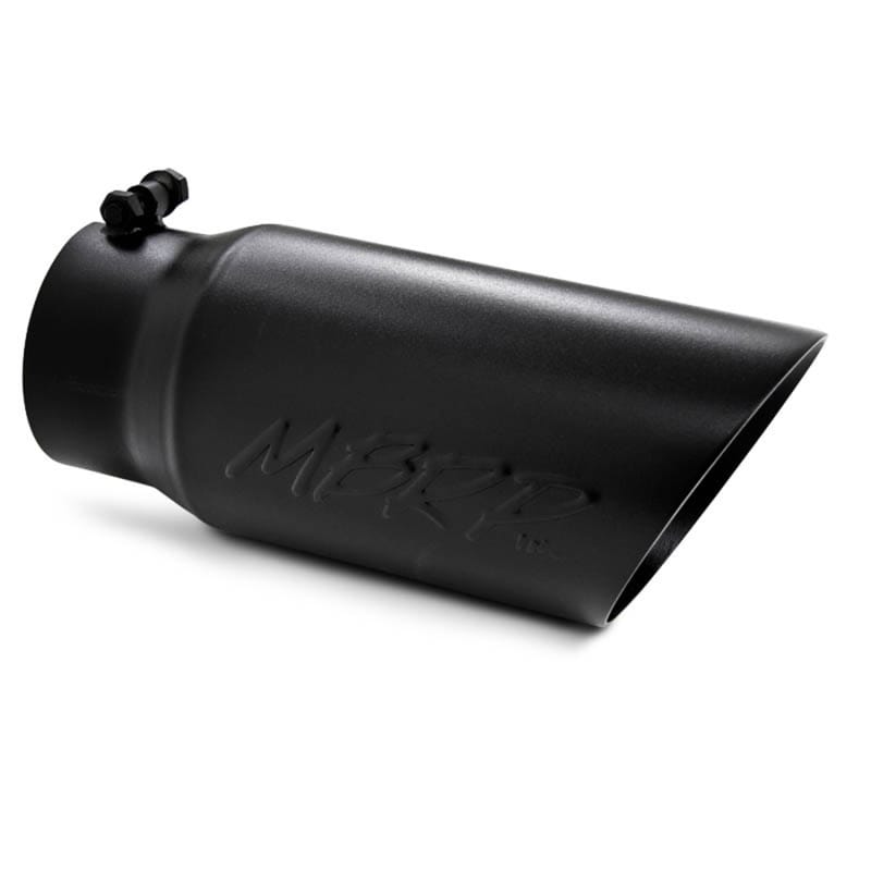 MBRP — MBRP Universal Tip 5 O.D. Dual Wall Angled 4 inlet 12 length - Black Finish
ExhstTailPipeTip
Exhaust Tip