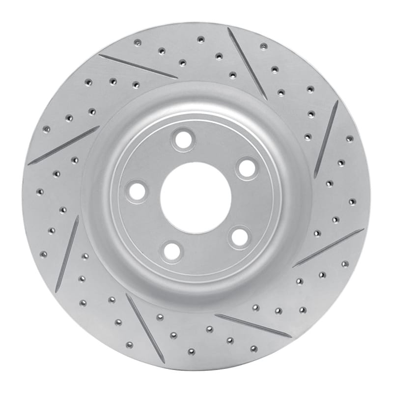 R1 Concepts — R1 14-21 Jaguar F-Type Rear Right Drilled & Slotted Geo-Carbon Rotor