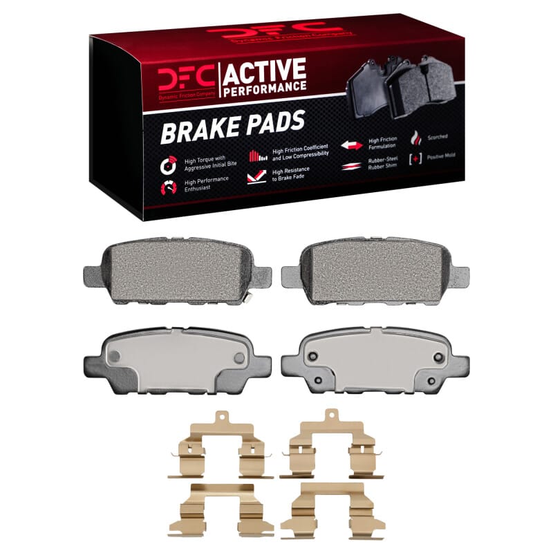 DFC — DFC 08-13 Nissan Rogue Rear Active Performance Pads and Hardware Kit
DFC Brake Pad Set