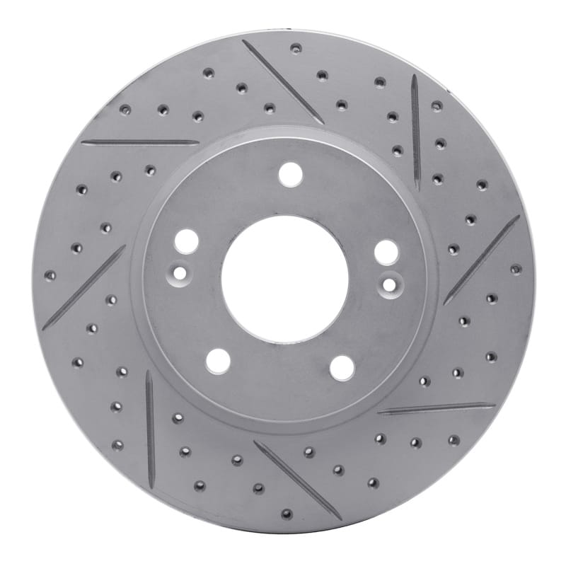R1 Concepts — R1 17-22 Hyundai Ioniq Front Right Drilled & Slotted Geo-Carbon Rotor