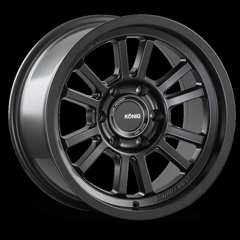 Konig — Konig HT1 17X9 5X127 ET-12 Matte Black