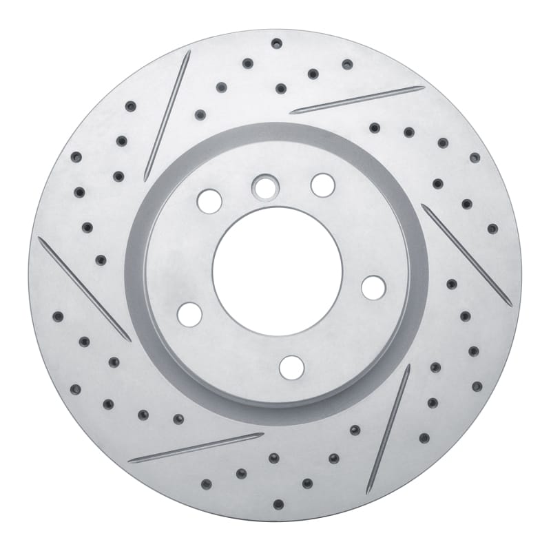 R1 Concepts — R1 95-02 BMW Z3 Right Front Drilled & Slotted Geo-Carbon Rotor