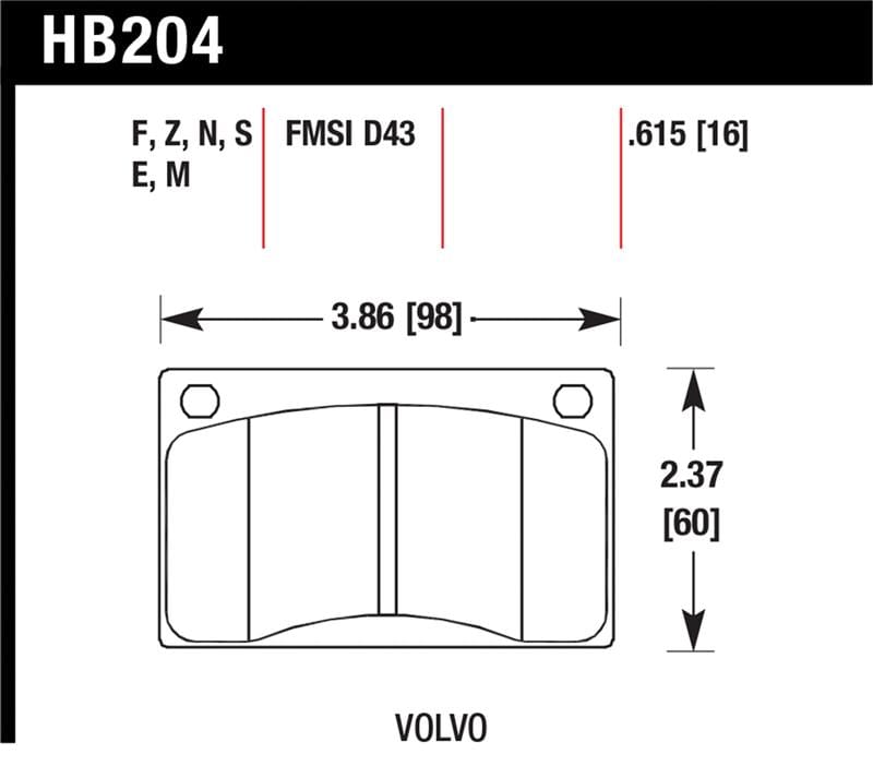 Hawk Performance — HT-10 Disc Brake Pad