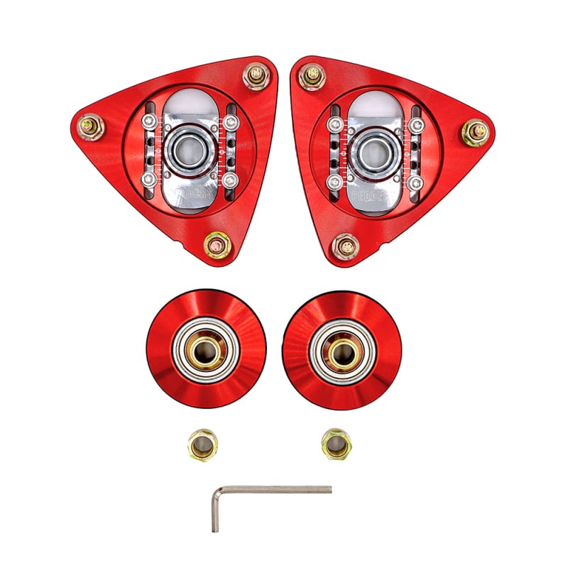 Pedders — Pedders 2015+ Ford Mustang Front Strut Mount Adjustable Camber Plates (for Kit ped-160099)