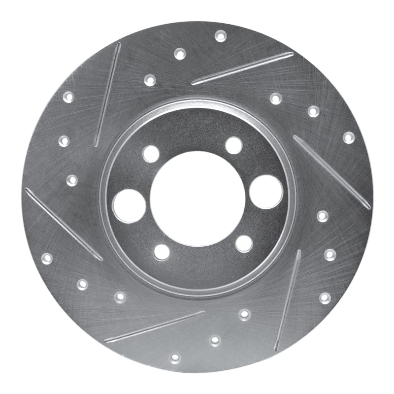 R1 Concepts — R1 62-87 Jaguar XKE Rear Left Drilled & Slotted Silver Brake Rotor
R1 Brake Rotor Drill