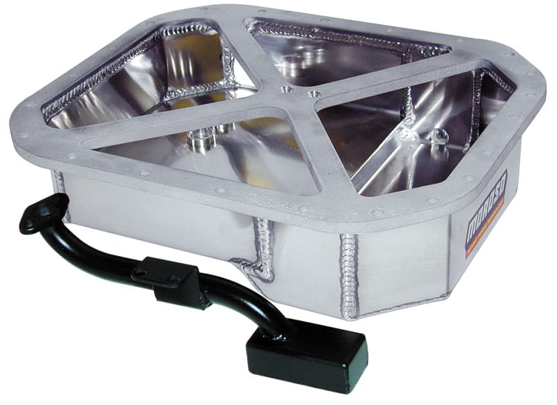 Moroso — Moroso Mazda 13B Rotary (w/Rear Sump) Drag Race Baffled Wet Sump 6.25qt 4in Aluminum Oil Pan