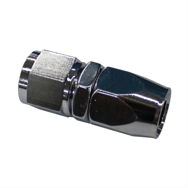 Fragola — Fragola -10AN Straight Pro-Flow Hose End Chrome