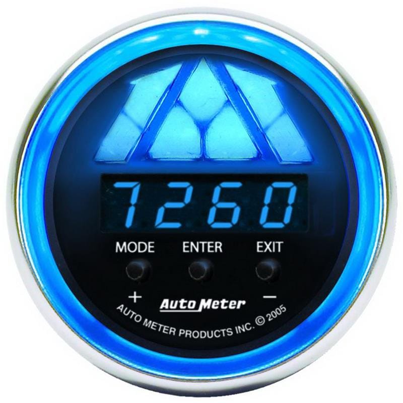 AutoMeter — GAUGE, TACHOMETER, DIGITAL RPM W/ LED SHIFT LIGHT, COBALT