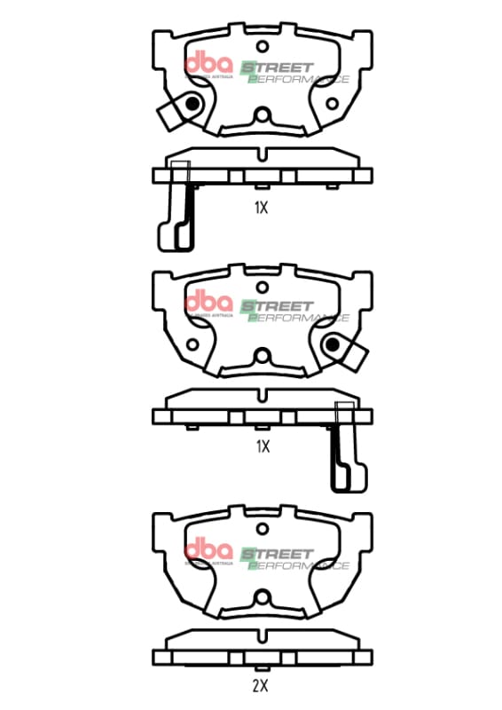 DBA — DBA 89-93 Nissan Skyline GTS R32 SP Performance Rear Brake Pads
Brake Pad
