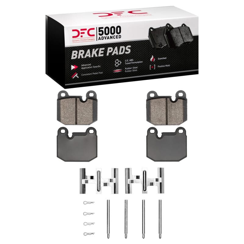 DFC — DFC 77-83 BMW 320I (USA/Canada) Front 5000 Advanced Low Metallic Brake Pads and Hardware Kit
DFC Brake Pad Set