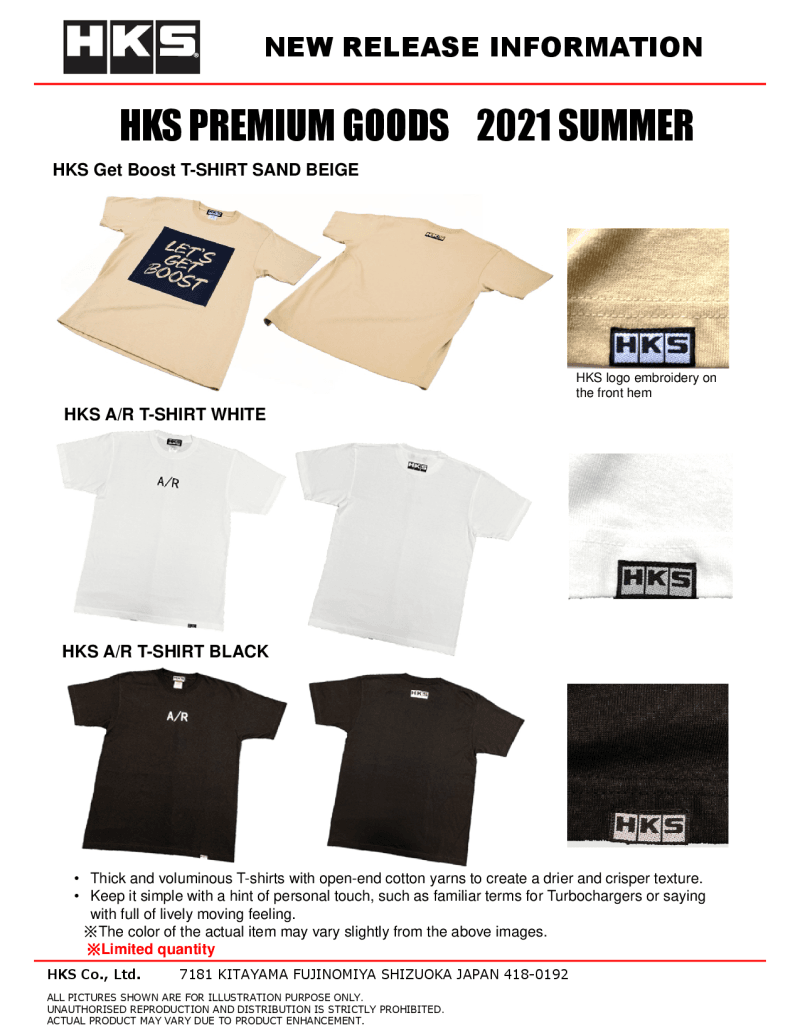 HKS — HKS A/R T-SHIRT M/WHITE