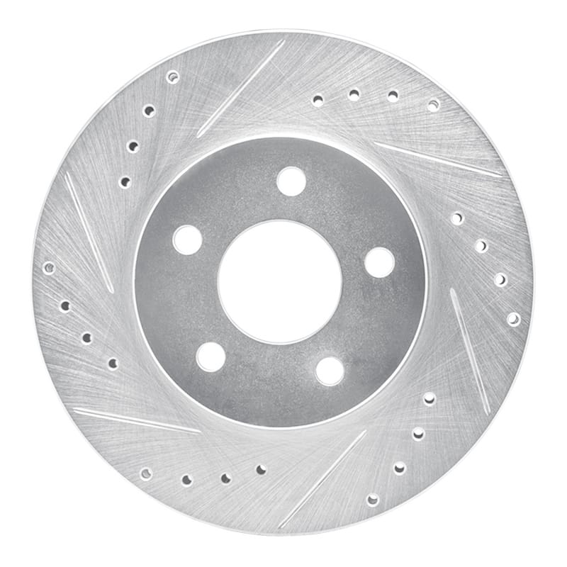 R1 Concepts — R1 89-90 Ford Thunderbird Front Left Drilled & Slotted Silver Brake Rotor
R1 Brake Rotor Drill