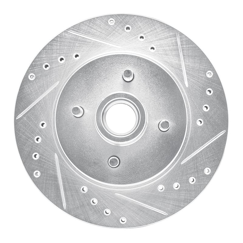 R1 Concepts — R1 87-93 Ford Mustang Front Right Drilled & Slotted Silver Brake Rotor
R1 Brake Rotor Drill
