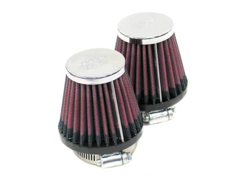 K&N Engineering — K&N Universal Chrome Filter 2.25in Flange / 3.5in Base / 2in Top / 4in Height - 2 Per Box
Clamp-on Air Filter