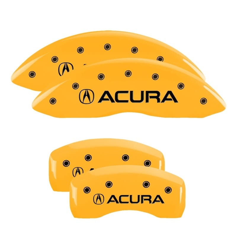 MGP — MGP 4 Caliper Covers Engraved Front & Rear Acura Yellow Finish Black Char 2017 Acura MDX
Caliper Covers