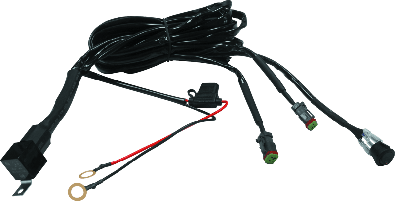 DragonFire Racing — Extreme LED Light Bar Harness, Dual, Black