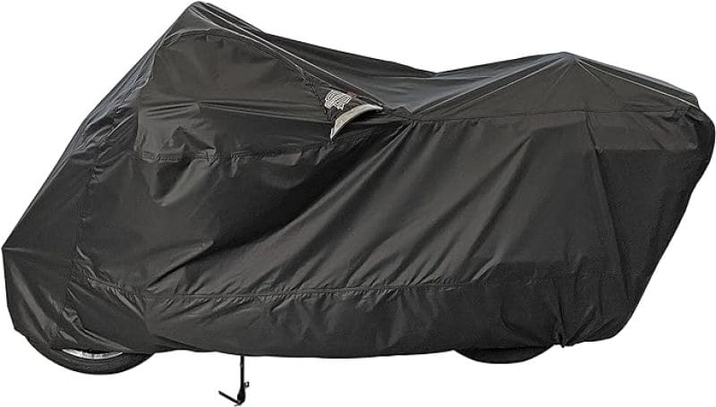 Dowco — Dowco WeatherAll Plus Ratchet Motorcycle Cover Black - Medium